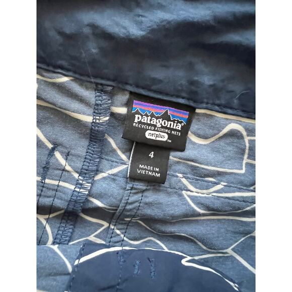 Patagonia Women's Wavefarer Boardshorts Board Shorts 5" Tidepool Blue Sz 4 Beach - Picture 2 of 5